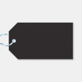 黒モダン金ゴールドエレガントな結婚式ありがとう ギフトタグ (裏面横)