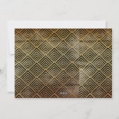 黒モダン金ゴールドグリッタースエレガントクリプトフォト シーズンカード (裏面)