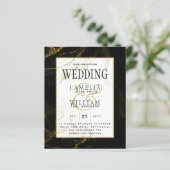 黒モダン金ゴールドグリッター結婚ズ (スタンド正面)