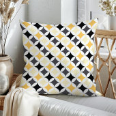 黒モダン金ゴールドダイヤモンドパターン クッション