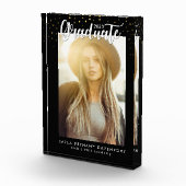 黒モダン金ゴールド星卒業記念 フォトブロック (右)