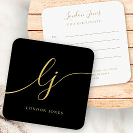 黒モダン金ゴールド書道贈与証