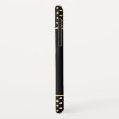 黒モダン金ゴールド水玉模様フューチャーMrsカスタム Case-Mate iPhoneケース (裏面/左)