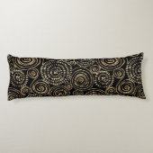 黒モダン金ゴールド銀 ボディピロー (裏面)