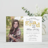 黒モダン金ゴールド院生2022年招待状 案内状 (スタンド正面)