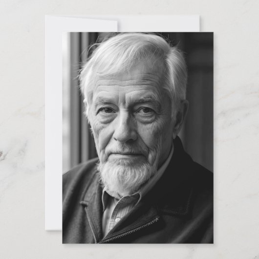 黒モダン金ゴールド100誕生日写真 招待状 (裏面)