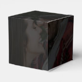 黒モダン金ゴールド2フォトオーバーレイ結婚ズ フェイバーボックス (裏面サイド)