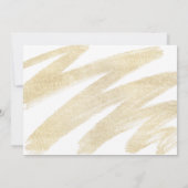 黒モダン金ゴールド4枚の写真ハンドレター卒業生 招待状 (裏面)