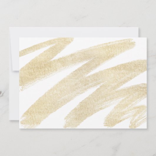 黒モダン金ゴールド4枚の写真ハンドレター卒業生 招待状 (裏面)