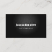 黒モダン金属シルバールック – QRコード 名刺 (裏面)