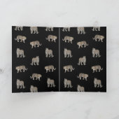 黒モダン金豹のジャングル動物 シーズンカード (内部)