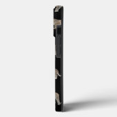 黒モダン金豹のジャングル動物 Case-Mate iPhoneケース (裏面 / 左)