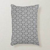 黒モダン鉛ダマスク型アクセント枕 アクセントクッション (正面(垂直))