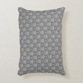 黒モダン鉛ダマスク型アクセント枕 アクセントクッション (正面(垂直))