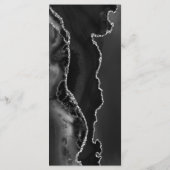 黒モダン銀アゲイト結婚ダーク メニュー (裏面)