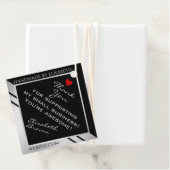 黒モダン銀スモールビジネスサンキュー フェイバータグ (インサイチュ)