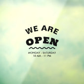 黒モダン開いた窓にしがみつく ウィンドウサイン (シート3)