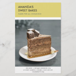 黒モダン黄はっきりした写真価格サービス チラシ