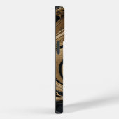 黒モダン黄金大理石クール Case-Mate iPhoneケース (裏面 / 右)