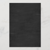 黒モダン黒板バーメニュープティ紙 メニュー (裏面)