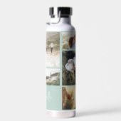 黒モダン10枚の写真ペルソナエレガントシンプルル ウォーターボトル (右面)