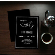 黒モダン40ミニマル歳の誕生日