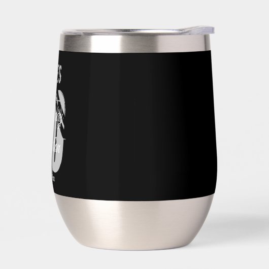 黒モダン50はっきりした誕生日パーソナライズされた (左面)