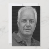 黒モダン60誕生日フォトサプライズパーティー 招待状 (裏面)