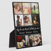 黒モダン9 Photo Collage for Grandpa フォトプラーク (側面)
