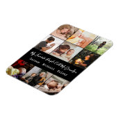 黒モダン9 Photo Collage for Grandpa マグネット (左側)