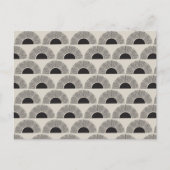 黒モダン&ベージュサンセット抽象芸術アートパターン シーズンポストカード (正面)