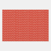 黒モダン&ホワイトFaララララソーシングキャット ラッピングペーパーシート (正面2)