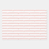 黒モダン&ホワイトFaララララソーシングキャット ラッピングペーパーシート (正面)