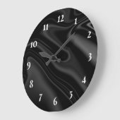黒モダン ラージ壁時計 (傾斜)