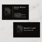 黒モダン 名刺 (正面/裏面)