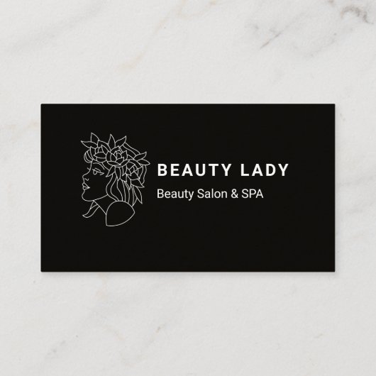 黒モダン 名刺 (裏面)