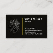 黒モダン 名刺 (正面)