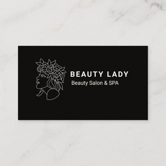 黒モダン 名刺 (裏面)