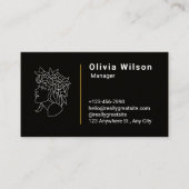 黒モダン 名刺 (正面)