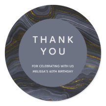 黒モダン&金ゴールドアガテストーン抽象芸術ありがとう