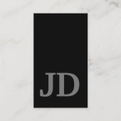 黒モノグモダンラム 名刺 (正面)