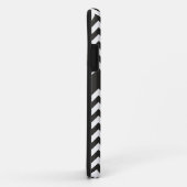 黒モノグラムのと白の山形 Case-Mate iPhoneケース (裏面/右)