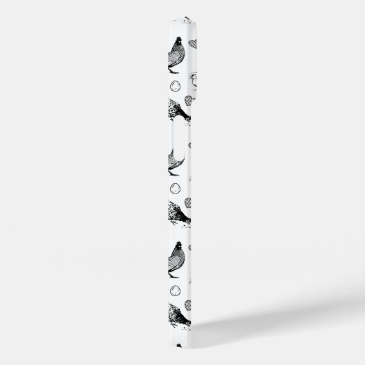 黒モノグラムのと白の漫画 Case-Mate iPhoneケース (裏面 / 右)