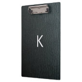 黒モノグラムのフェイク革のテクスチャ クリップボード (左)