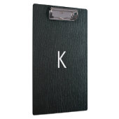 黒モノグラムのフェイク革のテクスチャ クリップボード (右)