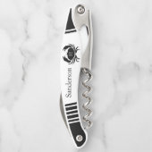 黒モノグラムの蟹航海の ソムリエナイフ (裏面)