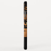 黒モノグラムの金ゴールドスクリプト銅 Case-Mate iPhoneケース (裏面/右)