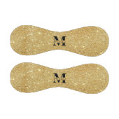 黒モノグラムの14K金ゴールドグリッター野球 野球ボール (パネル)