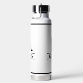 黒モノグラムの ウォーターボトル (右面)