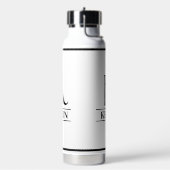 黒モノグラムの ウォーターボトル (左面)